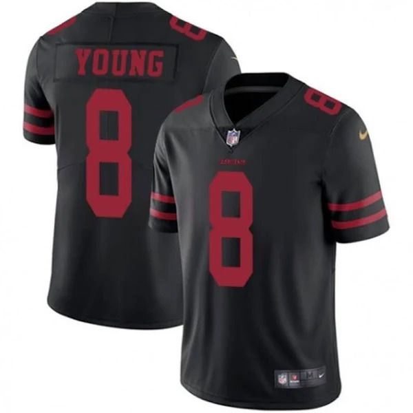 Men San Francisco 49ers #8 Steve Young Nike Black Limited NFL Jersey->san francisco 49ers->NFL Jersey
